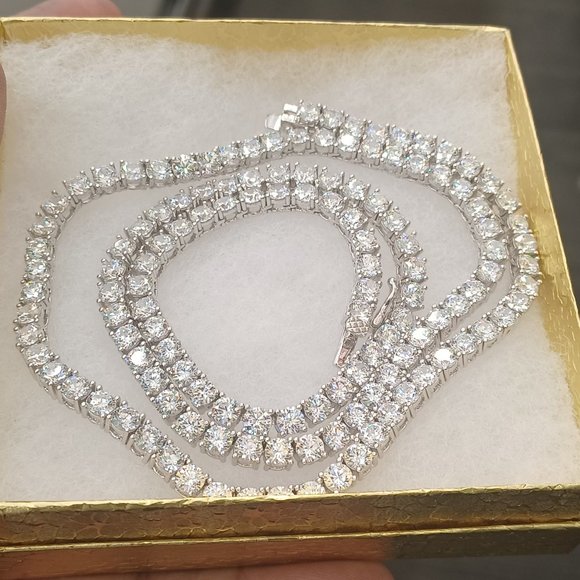 925 sterling silver tennis chain